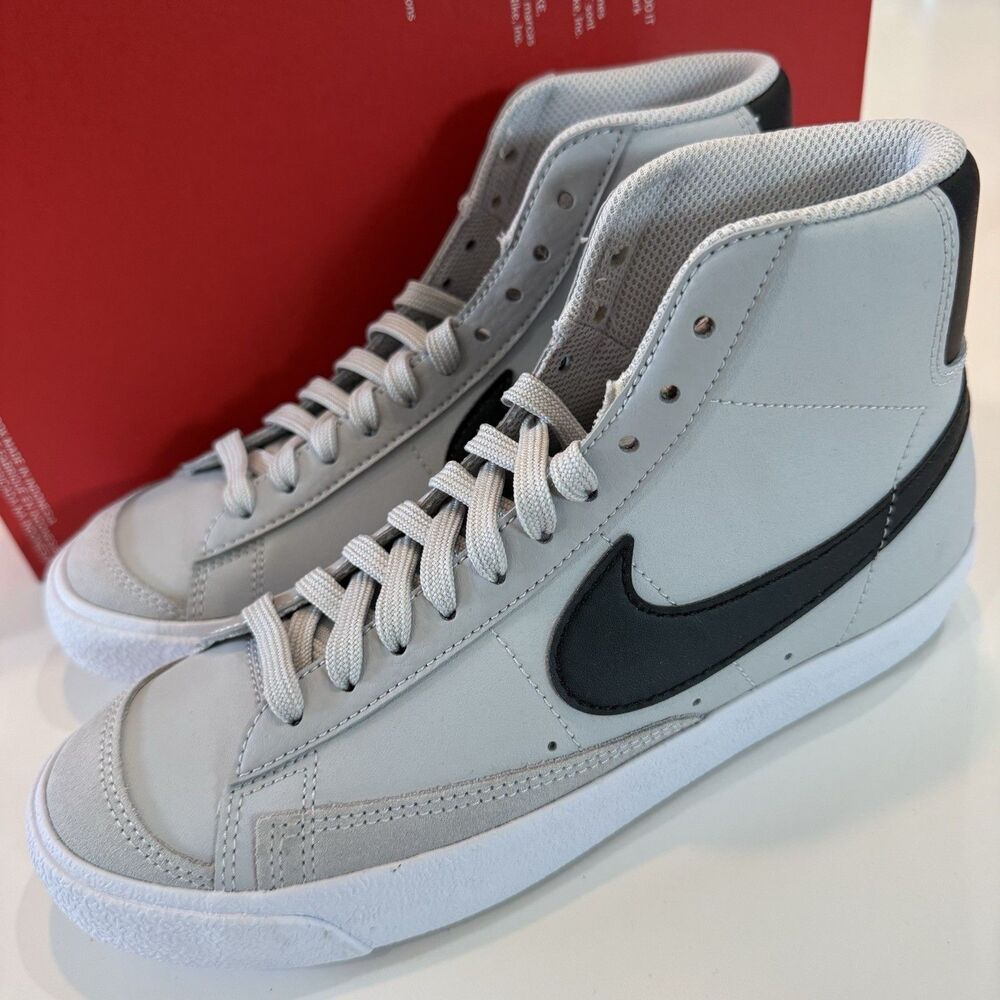 Brand New Nike Blazer Mid 77 Grey Fog Black Size 4.5Y / Womens SZ 6 DA4086-006